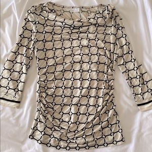 New York & Company cowl neck 3/4 sleeve size S